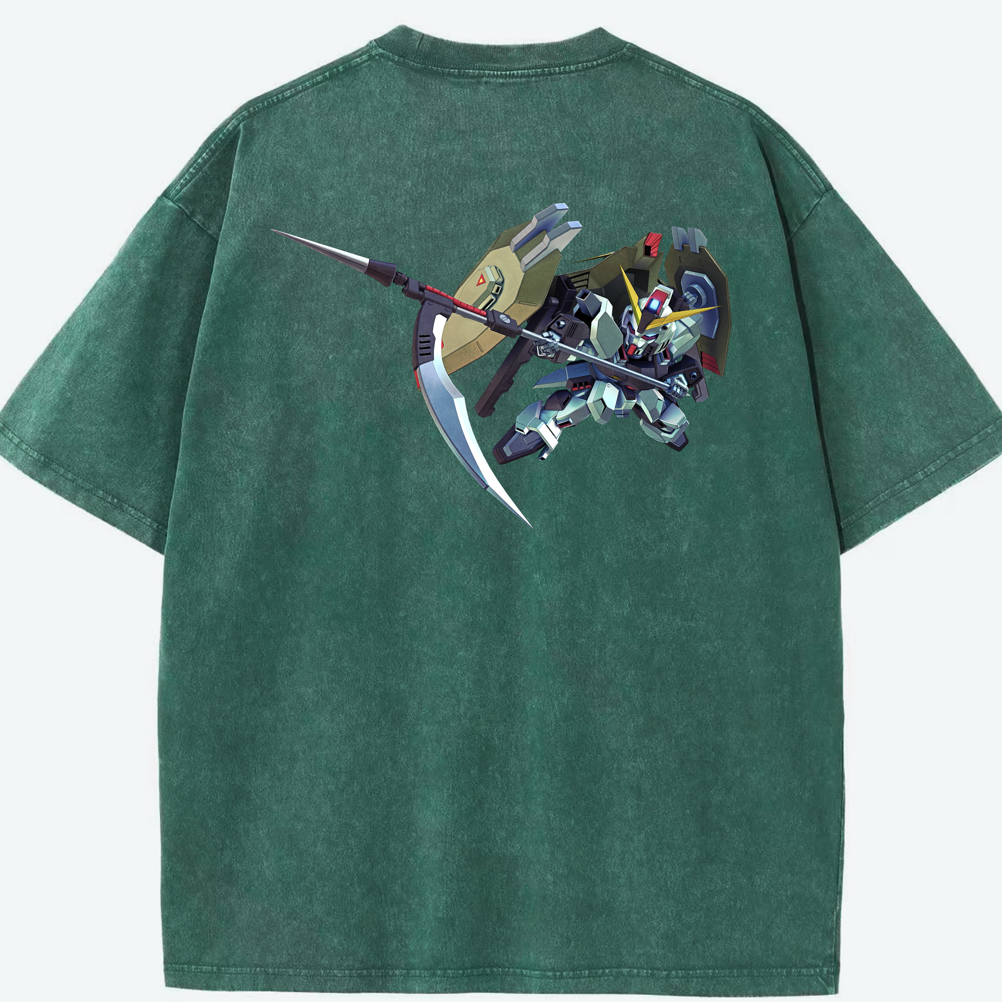 （画像用） 機動戦士ガンダム Mobile Suit Gundam 綿100% ヴィンテージ風 半袖Tシャツ（背面プリント）
